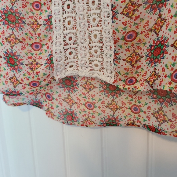 Boho Summer Blouse Cap Sleeves - Picture 5 of 6